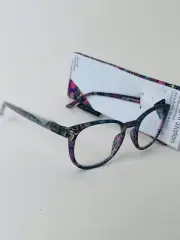 Sight Station The Art of Eyewear Oval Multicolor Reading Glasses, +1.00 w/ Case
