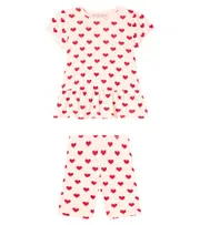 [Konges Slojd] Konges Sløjd Printed cotton T-shirt and leggings set Y 3 pink