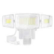 80W Motion Sensor Outdoor Light Plug in, Motion Flood Light Dusk to Dawn, 800...