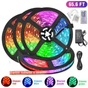 Flexible 3528 RGB LED SMD Strip Light Remote Fairy Lights Room TV Party Bar