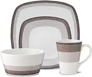 [Noritake] Colorscapes Layers Canyon 4-Piece Square Place Dinnerware Setting