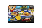 Monster Jam, Monster Dirt Arena 24-Inch Playset with 2lbs of Monster Dirt and Exclusive 1:64 Scale Die-Cast Monster Jam Truck