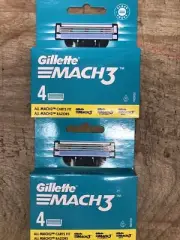 Gillette MACH3 Men's Refills Razor Blade - 2pack 4 Counts Free Shipping