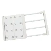 H Wardrobe Partition Board Storage Extendable Rod Space Saving Layered Partitio
