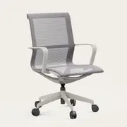 Recess Meeting Room Chair | Ergonomic Office Chair | Mesh Office Chair | Conference Room Chair, Storm Cloud