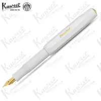 在飛比找momo購物網優惠-【KAWECO】CLASSIC SPORT系列 白色 金尖 