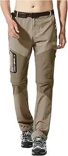 [Generic] Men's Hiking Pants Lightweight Cool Dry Convertible Pants Detachable Breathable Tactical Pants