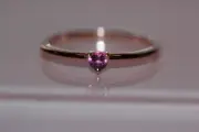 NIB 2021 PANDORA ROSE™ PINK SOLITAIRE RING 189259C03 BOX BAGTAG $45 STACKABLE!