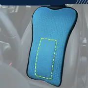 Car Chair Seat Back Cushion Support Gel Breathable Lumbar Lower Back Pad Blue US