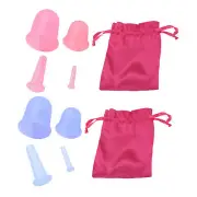 4pcs/set Silicone Vacuum Body Massage Helper Anti Cellulite Massager Cups
