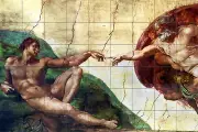 54 Tiles 38.25 x 25.5 Michelangelo Art Mural Ceramic Backsplash Bath Tile #85