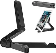 VOVIGGOL Tablet Stand and Tablet Holder Adjustable Portable Tablet Stand for iPad, Samsung Galaxy and Kindle Fire Tablets, Desktop Mobile Phone Stand for iPhone Sumsung (Black)