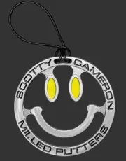 SCOTTY CAMERON Bag Tag Smiley Face Putter
