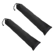 2 PCS Tent Pole Bag Drawstring Bags for Poles Rod Camping Storage Tents