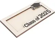 GAXIRE Graduation Wooden Card Holder Wallet Sturdy Design Business Card Organizer for Men Women Compact Portable Visiting Holder for Graduation Party Decorations