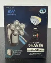 AidallsWellup G-672 Waterproof Electric Men’s 5 In 1 Head Shaver 6D Cordless
