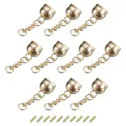0.63" Cord End Cap Terminator Cord Finding for Jewelry Making, 15Pcs Gold