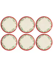 Lenox Holiday 6pc Accent Plate Set