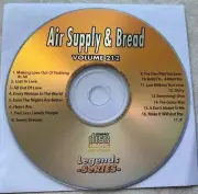 LEGENDS KARAOKE CDG AIR SUPPLY & BREAD OLDIES ROCK #212 17 SONGS CD+G
