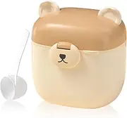 SacJkt Baby Milk Powder Scoop, Portable Milk Scoop, Milk Powder Storage Box, Bear Milk Powder Can for Storing Baby Milk Powder, Fruit and Snack