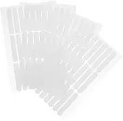 Mikinona Clear Double Sided Nail Display Tape Strips Non Marking Crystal Adhesive for Manicure Art Salon Supply for Storing Showcasing Fake Nails