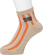 PEARLY GATES(パーリーゲイツ) Parly Gates 053-4286911 Men's Short Socks (Ribbon Stripe Pattern) / Golf Socks