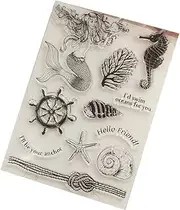 (Mermaid) - Kofun DIY Scrapbooking Transparent Stamps Silicone Rubber Clear Sheet DIY Card Gift Crafts Mermaid