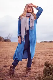 First Love Soft Fall Duster Jacket--BOHO-553