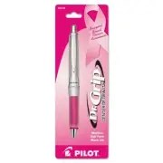 Pilot Dr.Grip Center of Gravity Pink Ribbon Retractable Ball Point Pen, Black In
