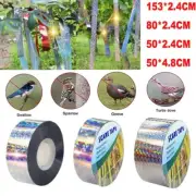 BIRD SCARE TAPE Anti Pest Pigeon Blackbird Flash Repellent Garden Patch Ribbon