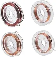 Baluue Enameled Copper Wire 4 Rolls Enameled Wire Jewelry Magnets Jewelry Conductive Copper Wire Magnet Copper Wire Copper Wire for DIY Copper Wire Roll Copper Envelope