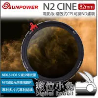 在飛比找露天拍賣優惠-免睡攝影【SUNPOWER 磁吸式 N2 CINE 82mm