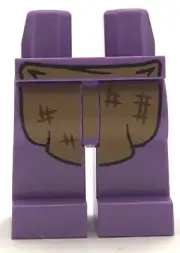 Lego New Medium Lavender Hips Legs with Medium Nougat Apron Pattern Pants