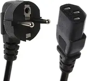 Toptekits EU Europe Schuko to IEC C13 Cable,6ft/1.8m 2-Prong European Power Cord,Standard AC Power Cord, 10A/250V, CEE7/7 to C13, (Schuko CEE7/7 to IEC-60320-C13) (6ft/1.8m)
