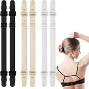 [Generic] 6 underwear anti slip straps with locking pins, sports anti slip bra, fixed shoulder strap buckle, anti slip shoulder strap