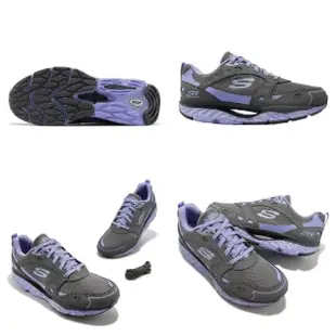 【SKECHERS】慢跑鞋 Pro-Resistance SRR 灰 紫 女鞋 超回彈 弧型大底 運動鞋(896066-CCLV)