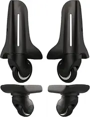 [SaVgu] castors Swivel Castor,Furniture Castors, Universal Wheel Replacement Luggage Wheels for Suitcases Travel Case Repair DIY (DL-W032-B) (A Pair Back Wheel) (Color : A Pair Front+Back Wheel)