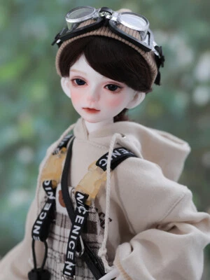 Handsome 1/4 BJD Doll Resin Joint Eyes Face Makeup Boy Bare Doll Handmade Gift