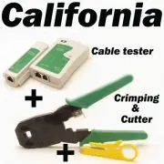 RJ45 RJ11 CAT5 Network Tool Kit Cable Tester Crimp Crimper LAN Wire Striper CAT6