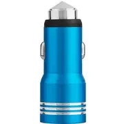 3 Pcs 2 Usb Ports Car Charger With Safety Hammer Function