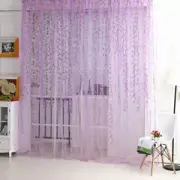 Gauze Willow Leaf Curtain Tulle Curtain Sheer Curtains Living Room