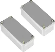 Binxind 2X Diecast Aluminium Electronics Project Box Case Enclosure Instrument 1590A Style Guitar Effects Aluminium Stomp Box