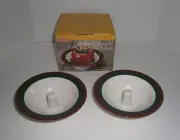 2 NIB Back to Basics Ceramic Apple Baker Baking Dishes