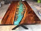 Epoxy Table Tops-Natural Wood Dining Table- Resin River Table- Coffee Table Deco