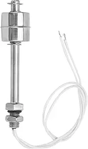 Water Level Sensor Float Switch, Stainless Steel Float Switch Liquid Water Level Sensor with Male Thread for Water Pump Swimming Pool Garden Pond Liquid Water Level Sensor