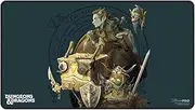 Ultra Pro - Dungeons & Dragons Planescape: Turn of Fortune’s Wheel Black Stitched Card Playmat, Use as Oversize Mouse Pad, Gaming Playmat, TCG Card Game Playmat, Protect Cards During Gameplay