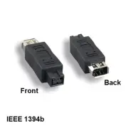 Kentek IEEE1394b Firewire 9 Pin Male/6Pin Female Coupler for iLINK DV PC MAC SUN