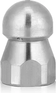 Cleaning Nozzle, 3/8" High Pressure Washer Drain Hose Sewer Cleaning Pipe Jetter Nozzle dust Brush Remover Drain Cleaning Nozzle