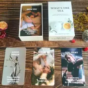 What's The Tea 80 Oracle Card set, gossip & fun oracle card deck, oracle, tarot