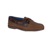 New Men's Sperry Top-Sider Authentic Original 2-Eye Plush Boat Shoe Brown STS192